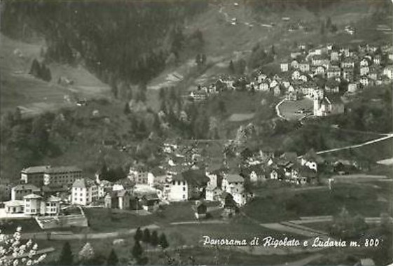 Rigolato a Ludaria in una cartolina di qualche anno fa.