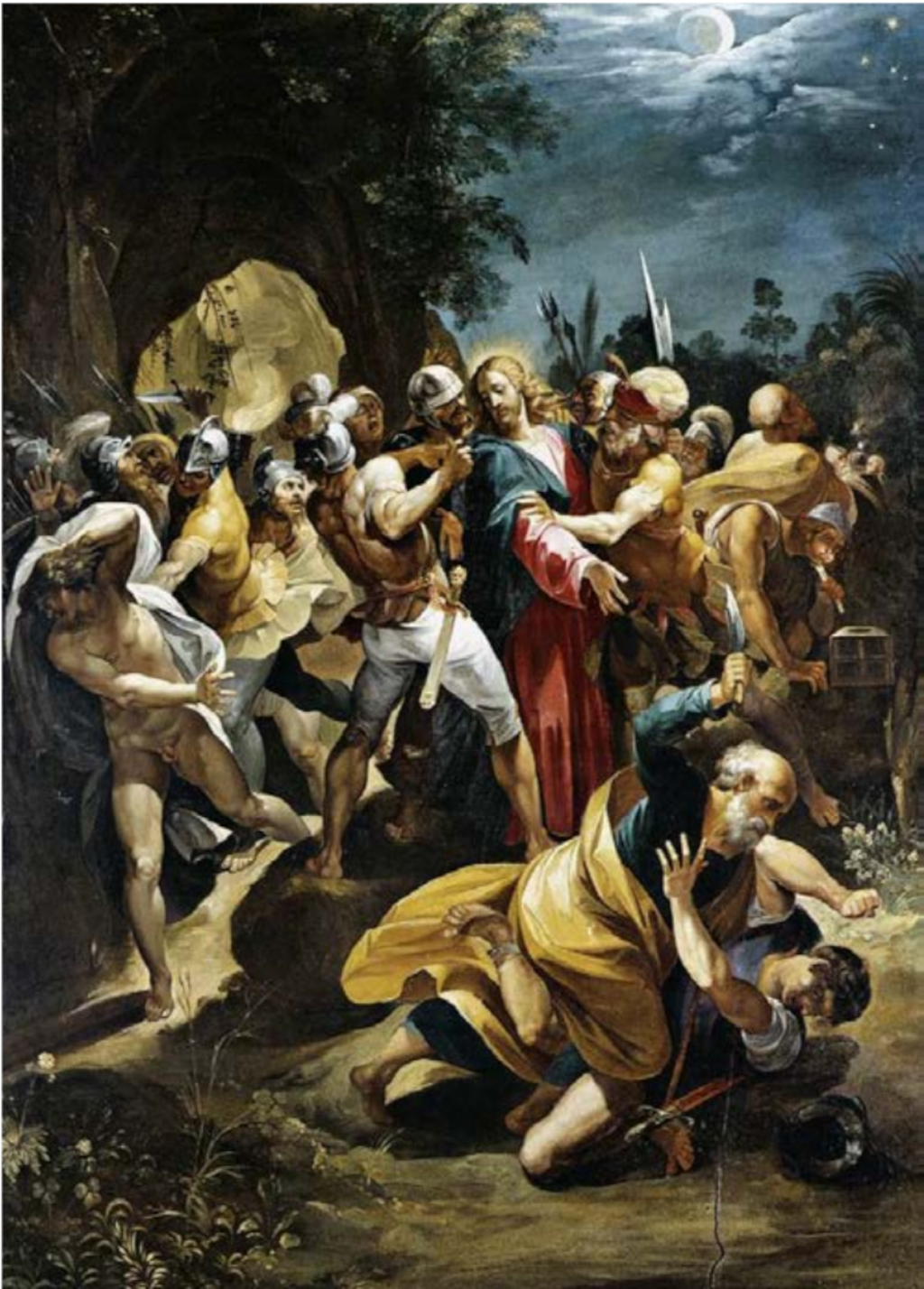Pietro mentre taglia l’orecchio a Malco
