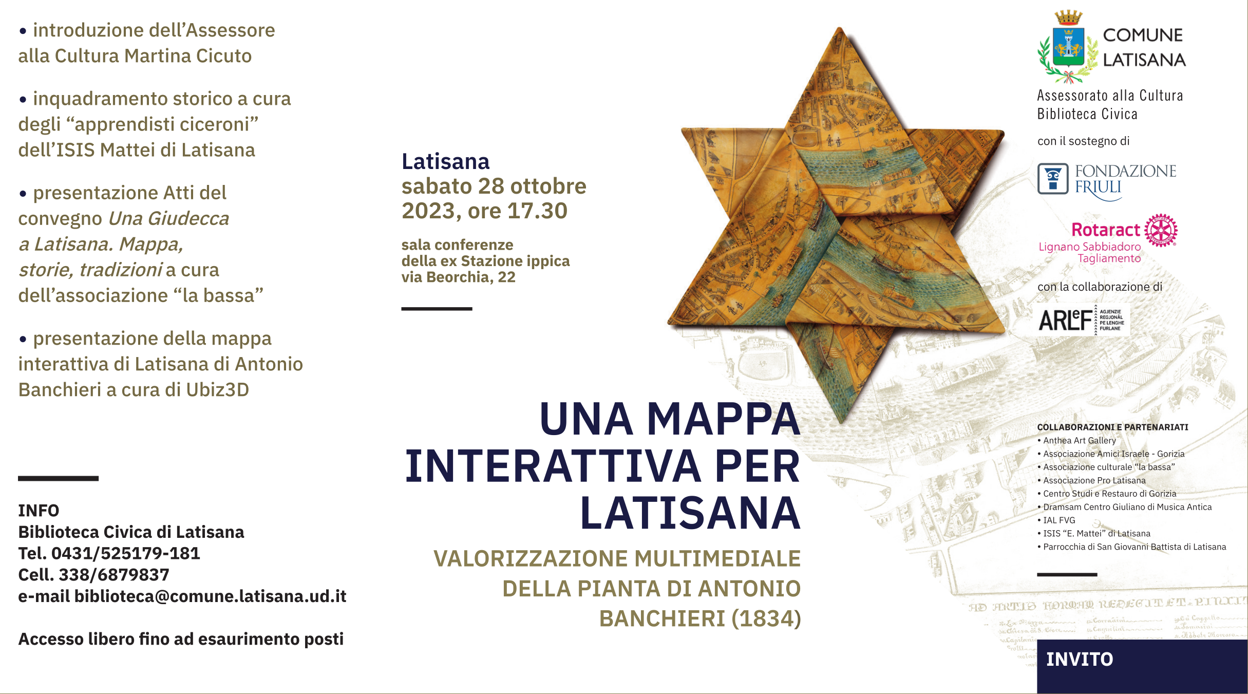 Invito presentazione mappa interattiva per Latisana