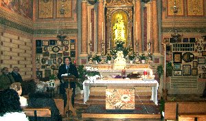 Intervento del presidente Enrico Fantin nel Santuario di Sabbionera